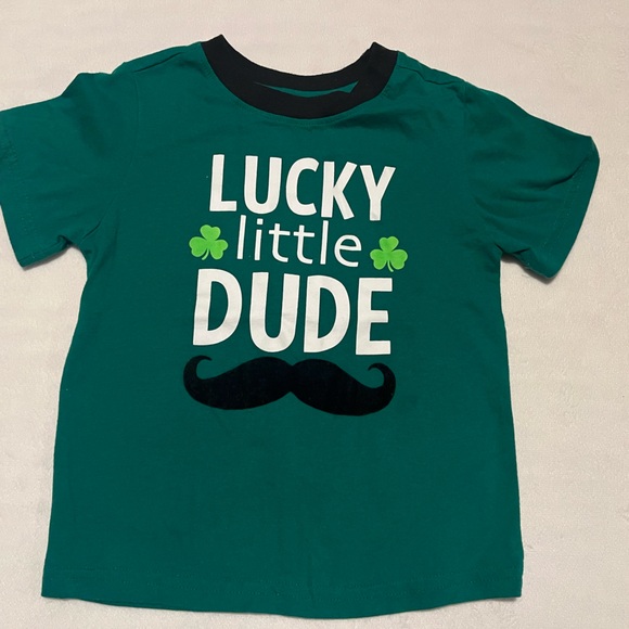 celebrate Other - Teal and Black Kids 'Lucky Little Dude' T-Shirt